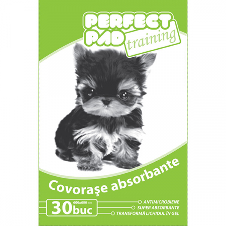 Igienă și Îngrijire - Covorase Absorbante Perfect Pad Training 60x60 cm, 30 buc/bax