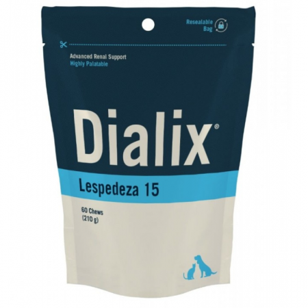 Afecțiuni Renale/Urinare - Dialix Lespedeza 15, Supliment Mentinerea Funcției Renale, Caini si Pisici, 60 comprimate