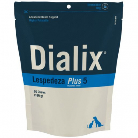 Suplimente nutritive, Vitamine - Dialix Lespedeza Plus 5, Supliment Mentinerea Funcției Renale, Caini si Pisici, 60 tablete