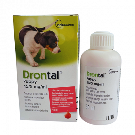 Antiparazitare Interne si Externe - Drontal Puppy Suspension 50ml