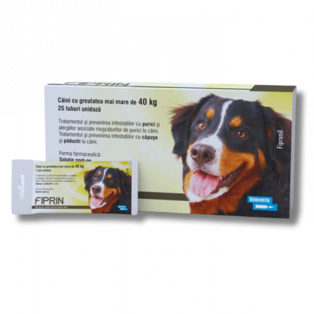 CÂINI - Fiprin Dog XL, Pipeta Antiparazitara Caini (40-60 kg), 25 bucati