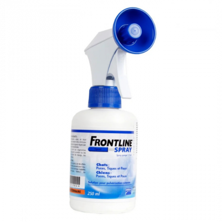 Antiparazitare Interne si Externe - Frontline Spray, Solutie Antiparazitara Caini si Pisici, 250 ml
