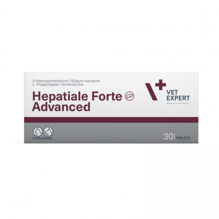 PROMOȚII - Hepatiale Forte Advanced Small Breed & Cats, Supliment pentru sustinerea functiei hepatice, 30 tablete