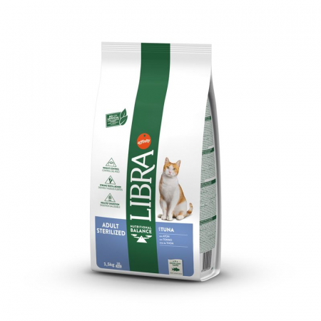 Hrană uscată pisici - Libra Cat Sterilsed, Hrana Uscata Pisici Adulte Sterilizate, Ton, 12 Kg