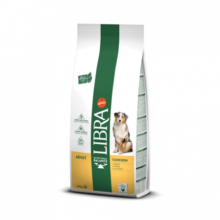 Hrană uscată câini - LIBRA Dog Medium/Maxi Pui, Hrana Uscata Caini Adulti, 14 kg