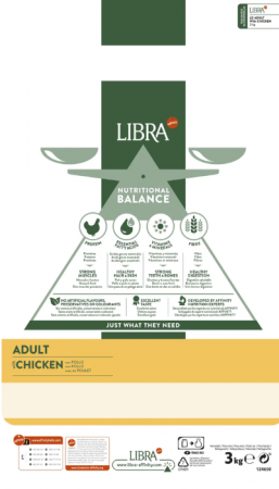 LIBRA Dog Medium/Maxi Pui, Hrana Uscata Caini Adulti, 14 kg [1]