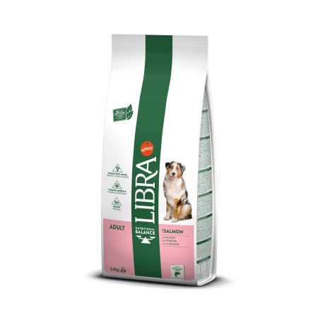 Hrană uscată câini - LIBRA Dog Medium/Maxi Somon, Hrana Uscata Caini Adulti, 14 kg