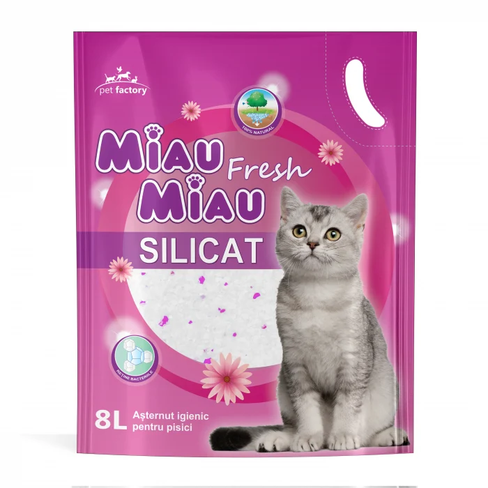 PROMOȚII - MIAU MIAU Silicat Fresh, Asternut Pisici, 8L