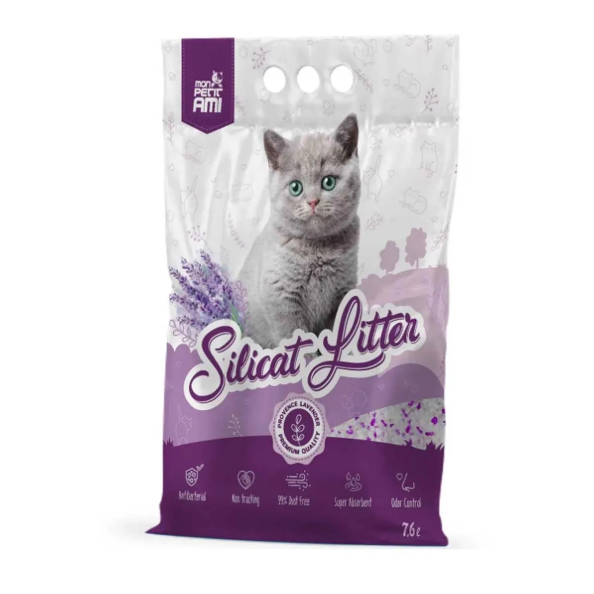 Igienă și Îngrijire - Mon Petit Ami Silicat Lavanda, 7.6L
