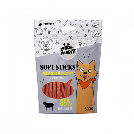 Recompense și Snack-uri - Mr. Bandit Soft Sticks Miel si Pui, Recompense pentru Caini, 80g
