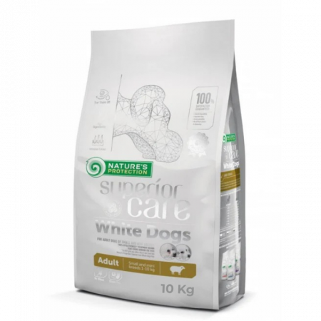 NATURES PROTECTION Superior Care White Dogs Small & Mini Adult Grain Free, Miel, 10 kg [1]