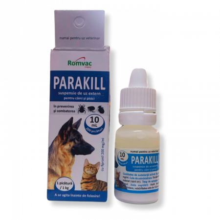 CÂINI - Parakill 10 ml, Antiparazitar Extern Caini si Pisici
