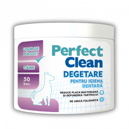 Igienă Orală - Perfect Clean, Degetar Pentru Igiena Dentara, Caini, 50 buc