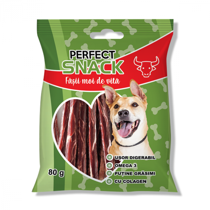 Recompense și Snack-uri - Perfect Snack, Fasii Moi de Vita, 80 g