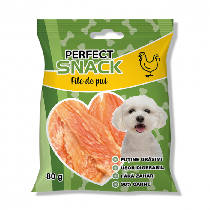 Recompense și Snack-uri - Perfect Snack, File de Pui, 80 g