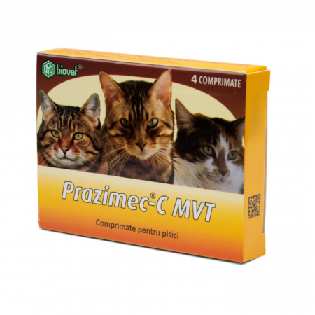 Antiparazitare Interne si Externe - Prazimec-C, 4 Comprimate