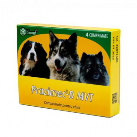 CÂINI - Prazimec-D MVT , 4 Comprimate