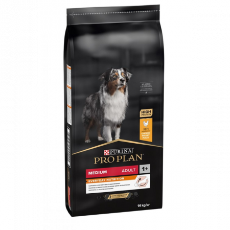 PROMOȚII - PURINA PRO PLAN Medium Adult Everyday Nutrition, Hrana Uscata Caini Adulti Talie Medie cu Pui, 14 kg