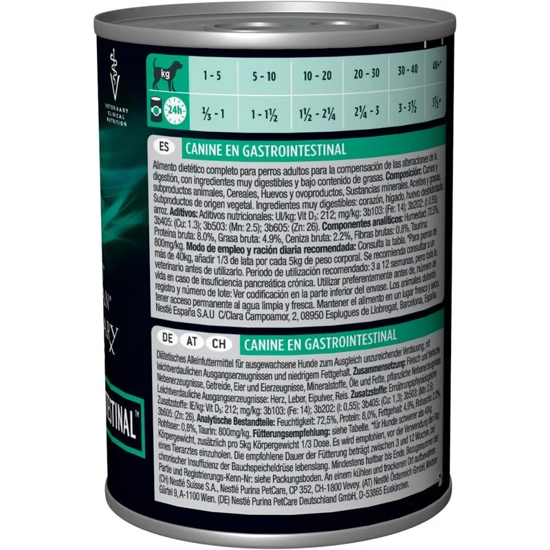 PURINA PRO PLAN EN Gastrointestinal Mousse, Hrană Umeda Caini Adulti (Pate), 400 g [1]