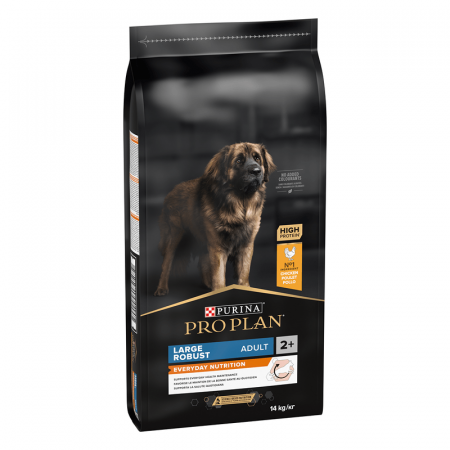 PROMOȚII - Purina Pro Plan Large Robust, Hrana Uscata Caini Adulti Talie Mare, Pui și Orez, 14 Kg