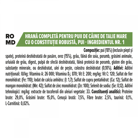 PURINA PRO PLAN Large Robust Puppy, Hrana Uscata Caini Junior Talie Mare, 12kg [2]