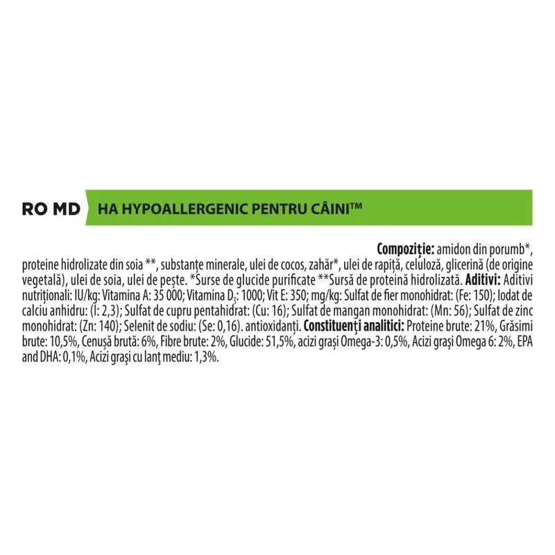 PURINA Pro Plan Veterinary Diets HA Hypoallergenic, Hrana Uscata Caini Adulti, 11kg [4]