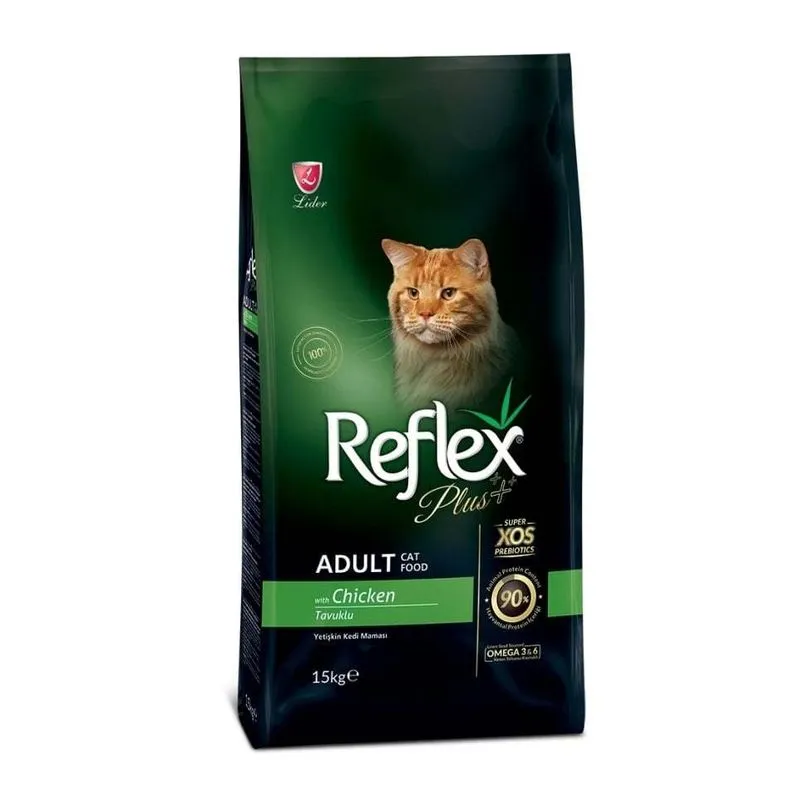 Hrană uscată pisici - REFLEX Plus Adult Cat, Hrana Uscata Pisici Adulte, cu Pui, 15 kg