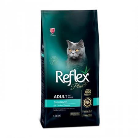 Hrană uscată pisici - REFLEX Plus Sterilised, Hrana Uscata Pisici Adulte Sterilizate 15 kg