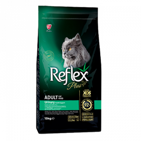 Hrană uscată pisici - REFLEX Plus Urinary Health Support , Hrana Uscata Pisici Adulte Sistem Urinar cu Pui 15 kg