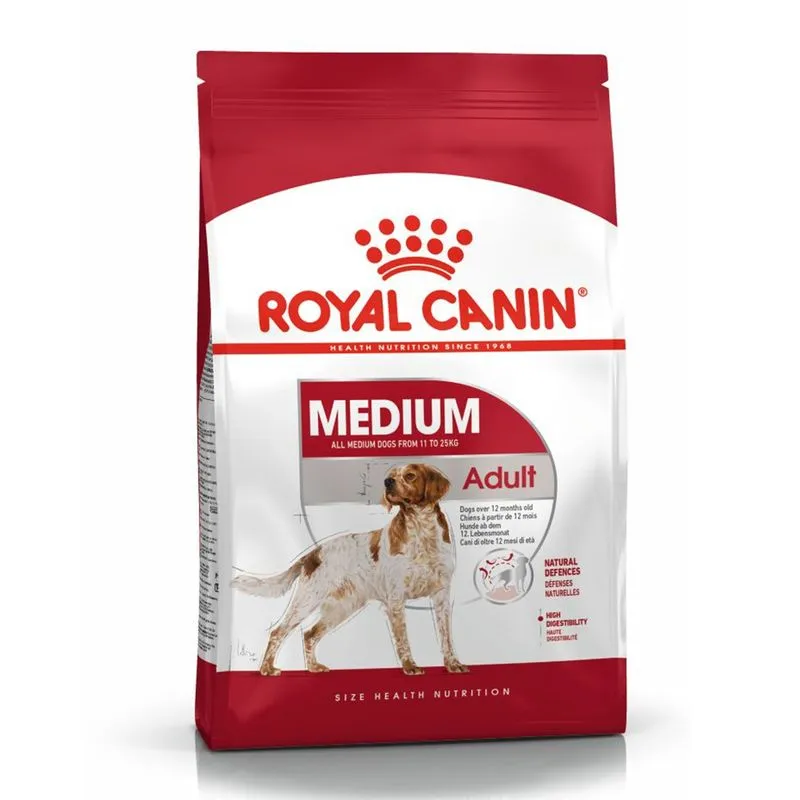 PROMOȚII - Royal Canin Medium Adult, Hrana Uscata Caini Adulti Talie Medie, 15 kg