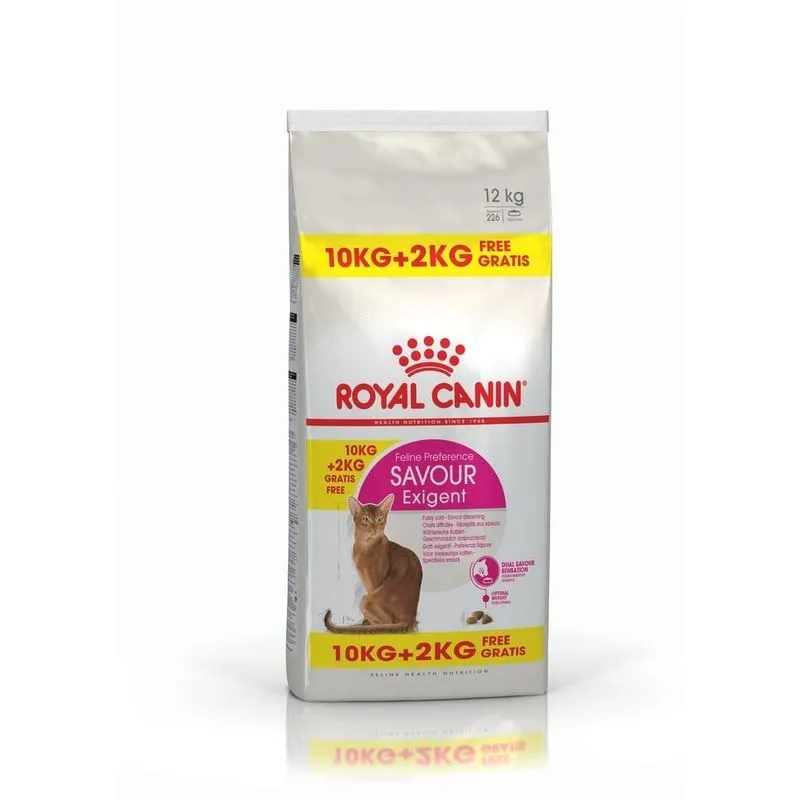 Hrană uscată pisici - Royal Canin Savour Exigent, Hrana Uscata Pisici Adulte, 10+2 kg