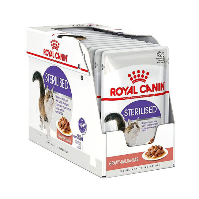 PROMOȚII - Royal Canin Sterilised Adult Cat, Hrana Umeda Pisici Adulte Sterilizate (in sos), 12 x 85 g