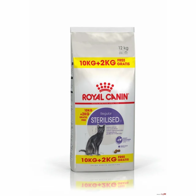 PISICI - Royal Canin Adult Cat Sterilised, Hrana Uscata Pisici Adulte Sterilizate, 10+2kg GRATIS