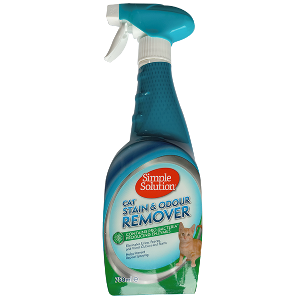 Igienă și Îngrijire - Simple Solution Cat Stain & Odour Remover, Solutie Anti Pete si Mirosuri Pisica 750 ml