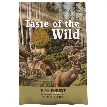 Hrană uscată câini - Taste Of The Wild Pine Forest, Hrana Uscata Caini Adulti Toate Rasele, Vanat, Miel si Legume, 12.2 Kg