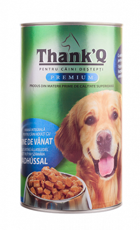 CÂINI - ThankQ Premium Conserva Vanat Caini Adulti, 1240 g