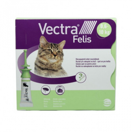 Antiparazitare Interne si Externe - Vectra Felis Spot On Pisica 0.6-10 kg, Solutie Antiparazitara, 1 pipeta