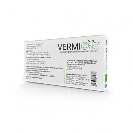 VERMICAT, Antiparazitar Intern Pisici, 8 tablete [1]