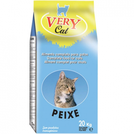Hrană uscată pisici - VERY CAT Pește, Hrană uscată pisici adulte, 20 kg