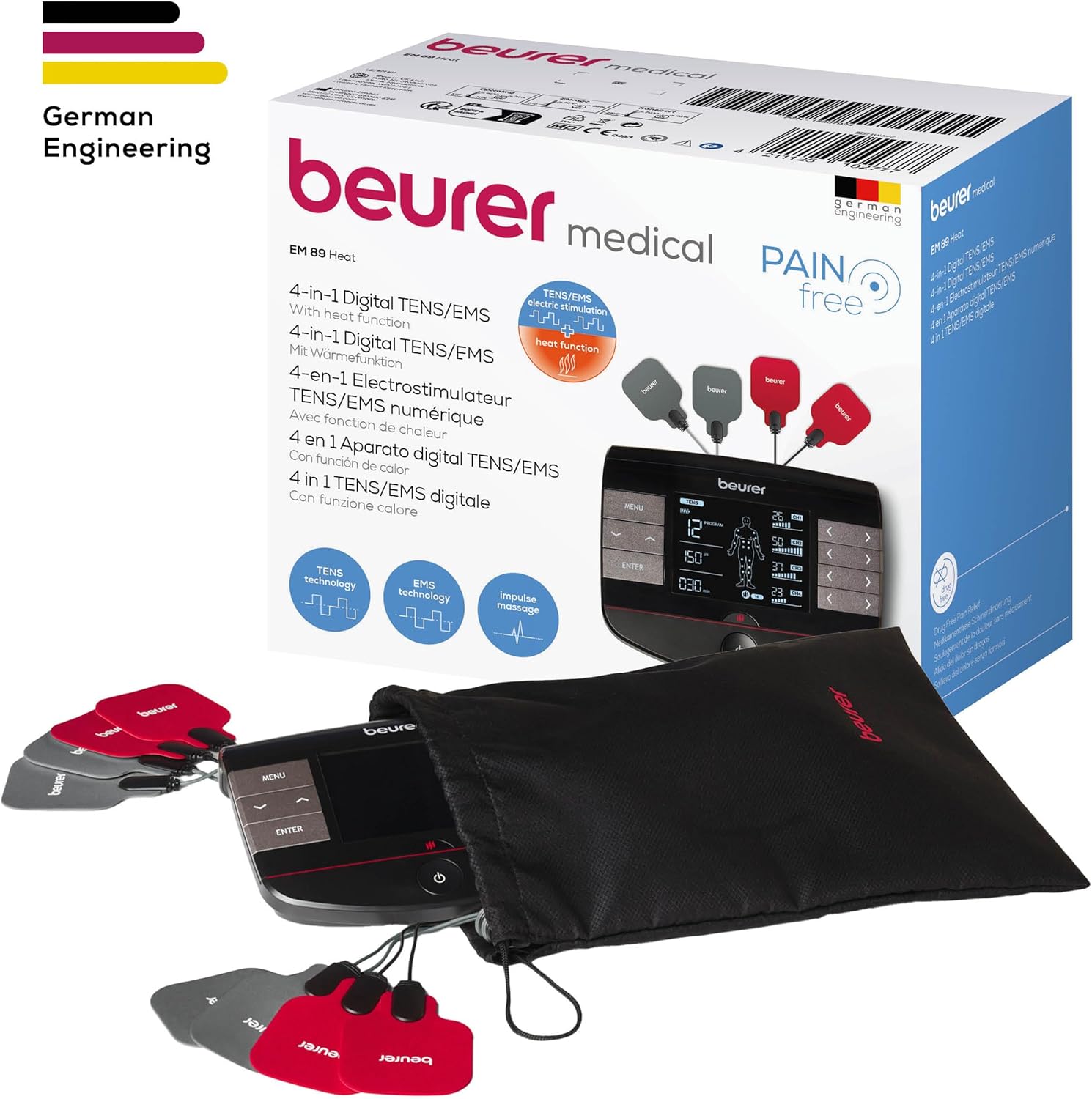 Electrostimulator-muscular-Beurer-EM89-continut