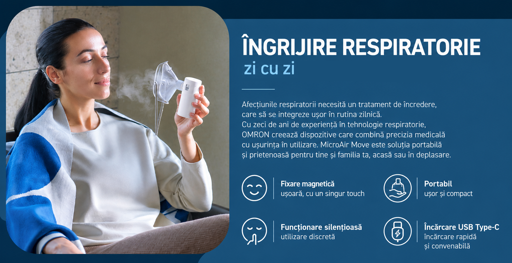 omron-microair-move-nebulizator-portabil-silentios-ultrasunete-reincarcabil-descriere