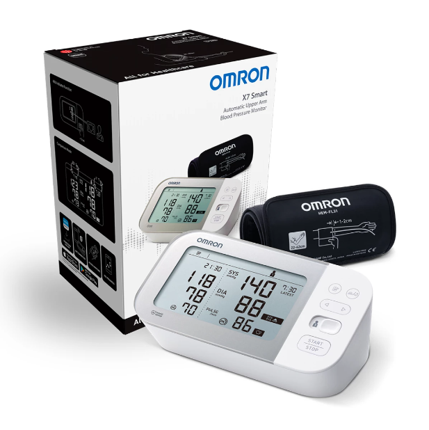 Tensiometru-OMRON-X7-brat-cutie
