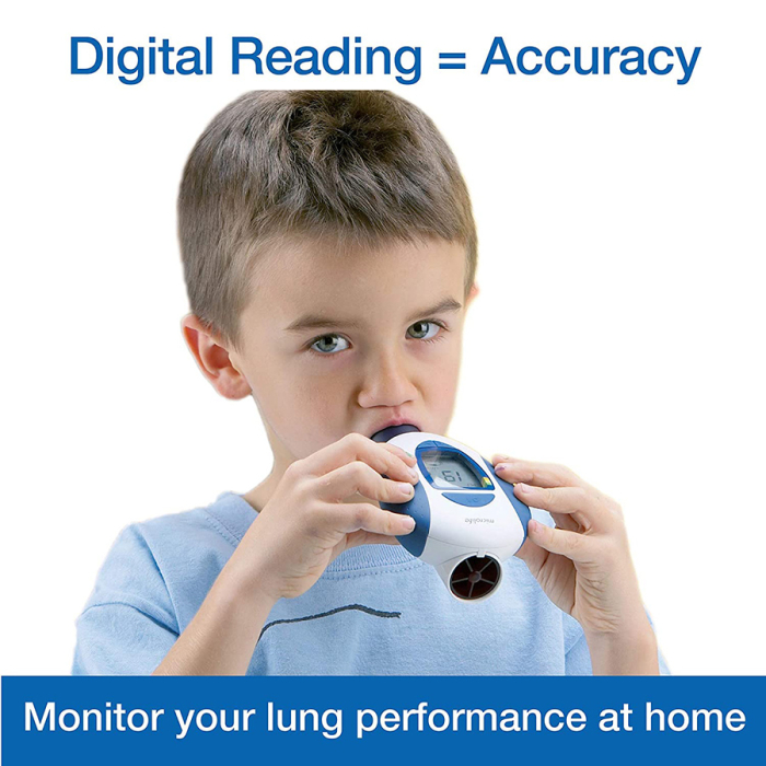 Dispozitiv de monitorizare electronica pentru astm Microlife PF 100 (PEF - Peak Expiratory Flow, FEV1, volum aer expirat), Spirometru digital portabil [2]