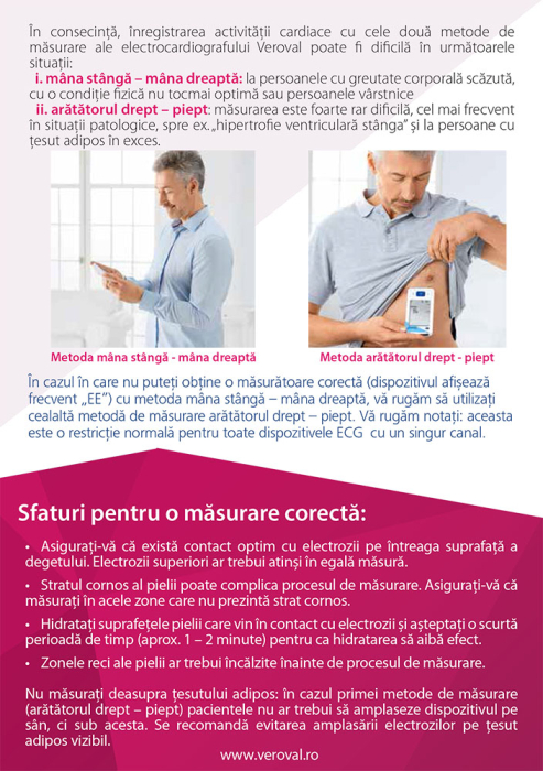 Electrocardiograf portabil (ECG / EKG) si tensiometru de brat Veroval, validat clinic, transfer date, 2 utilizatori, 3 ani garantie + Glucometru Fora GD50 [2]