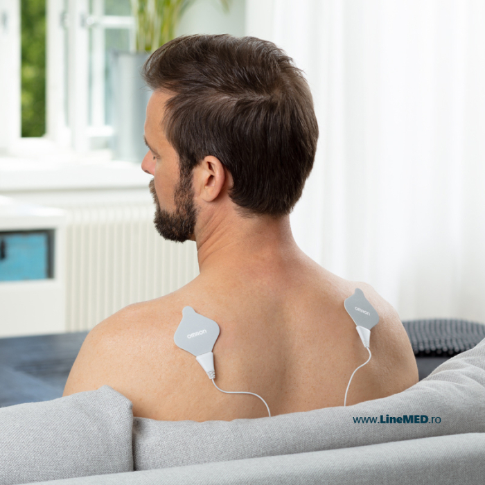 Electrostimulator muscular Omron HeatTens, TENS + HEAT (terapie prin caldura), baterie reincarcabila, pentru ameliorarea durerilor articulare si musculare [6]