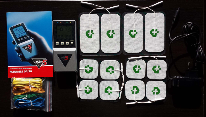 Electrostimulator muscular profesional TESMED MAX 5, garantie 5 ani (contine 12 electrozi) [4]