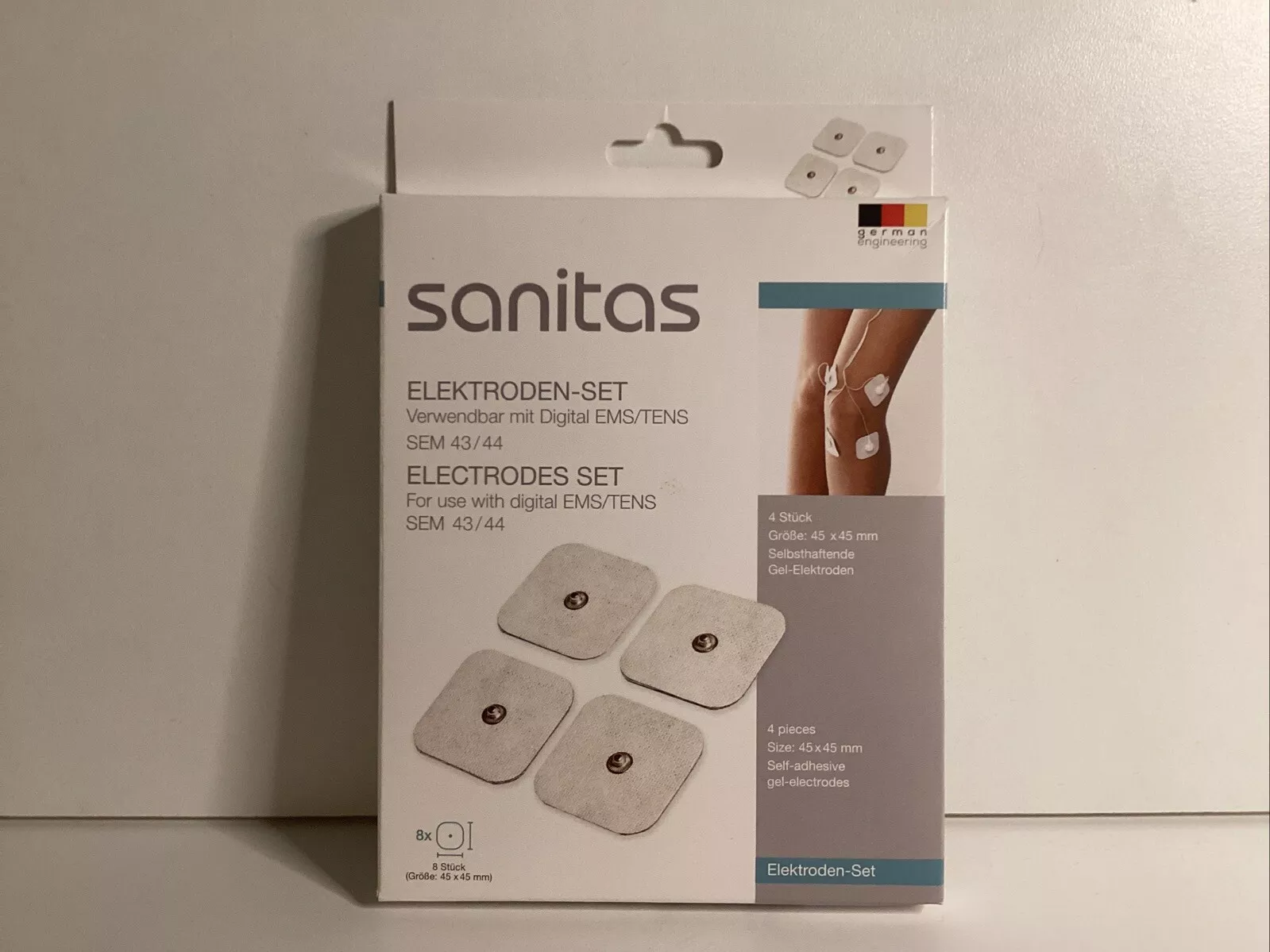 Electrozi (paduri) pentru electrostimulatoare musculare Sanitas - 8 buc, compatibil Beurer [6]