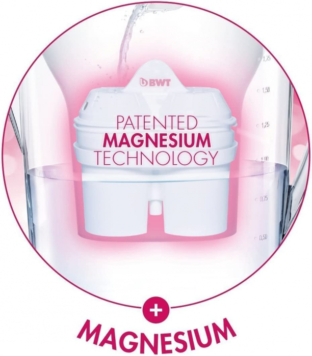 Filtre BWT Longlife, tehnologie inovativa Mg2+, 4 buc, compatibile cu Brita Maxtra  si Delimano Pure Aqua [3]