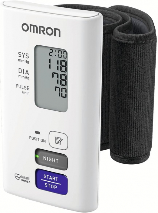 Omron NightView - Tensiometru de incheietura cu masurare nocturna, silentios, validat clinic, transfer date Bluetooth, fabricat in Japonia [13]