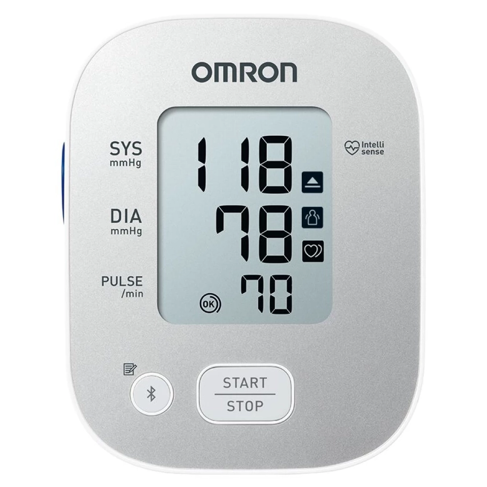 Omron X2 Smart+, Tensiometru de brat, validat clinic, transfer date Bluetooth in aplicatia Omron Connect, manseta mare 22-42 cm [4]